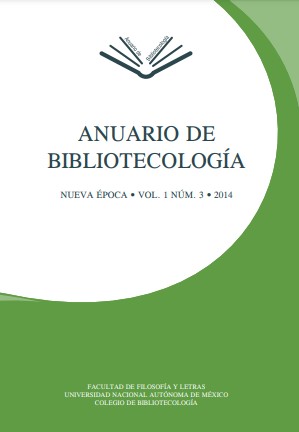 Anuario de bibliotecología 2014 portada (1).jpg